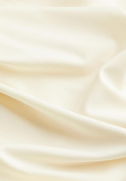 H&M - Gathered one-shoulder top - cream 