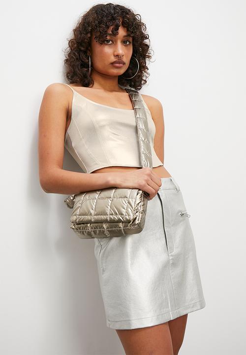 Blake - Metallic corset - champagne
