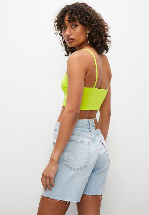 Blake - 3 Pack strappy v crop vest - multi 
