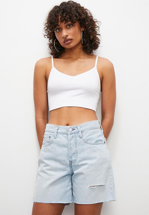 Blake - 3 Pack strappy v crop vest - multi 