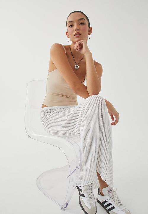 Supré  - Sara crochet maxi skirt - white