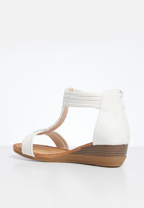 Butterfly Feet - Linah 2 wedge heel - white