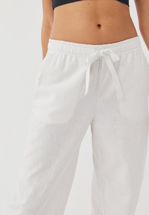 Supré  - Maddy pull on wide leg pant - white