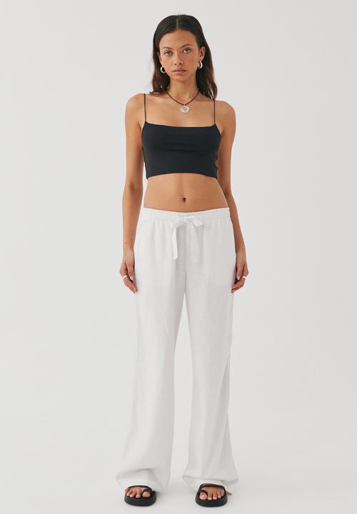 Supré  - Maddy pull on wide leg pant - white