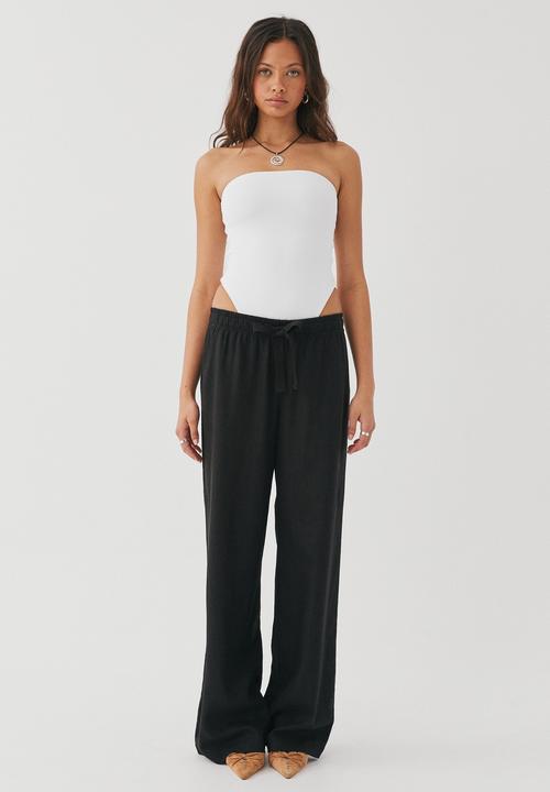 Supré  - Maddy pull on wide leg pant - black