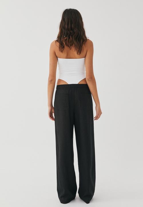 Supré  - Maddy pull on wide leg pant - black