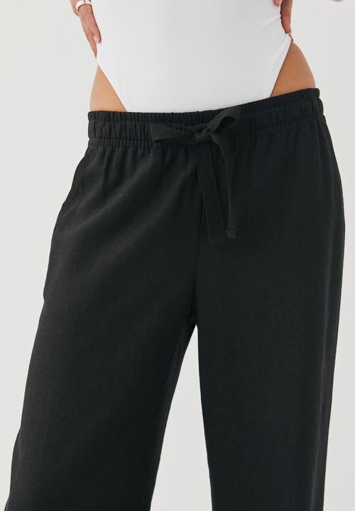 Supré  - Maddy pull on wide leg pant - black
