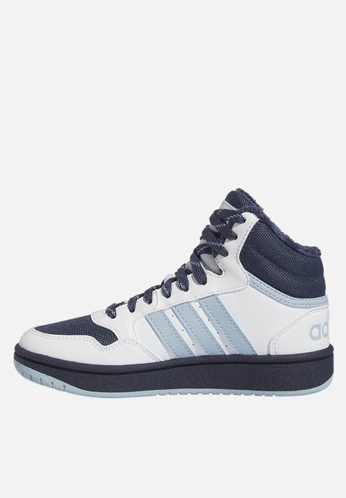 adidas Originals - Hoops mid 3.0 k - ftwr white/shadow navy/wonder blue