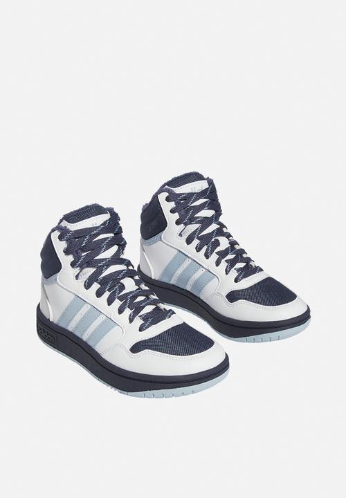 adidas Originals - Hoops mid 3.0 k - ftwr white/shadow navy/wonder blue
