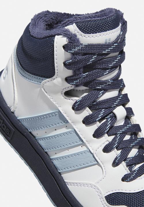 adidas Originals - Hoops mid 3.0 k - ftwr white/shadow navy/wonder blue
