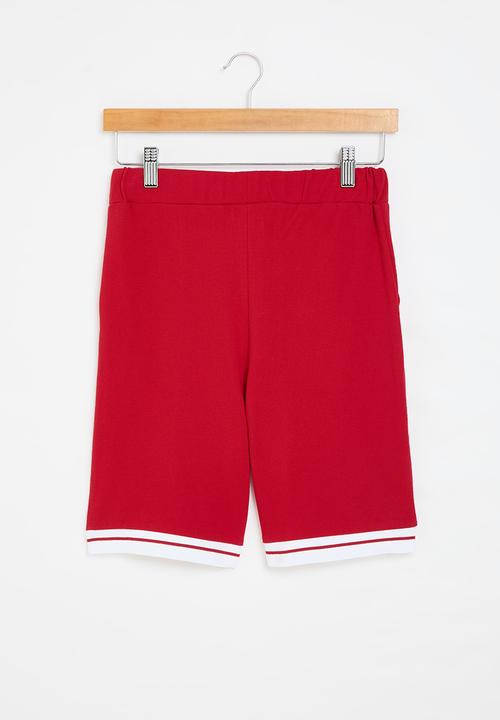 POLO - Boys damian textured short - red