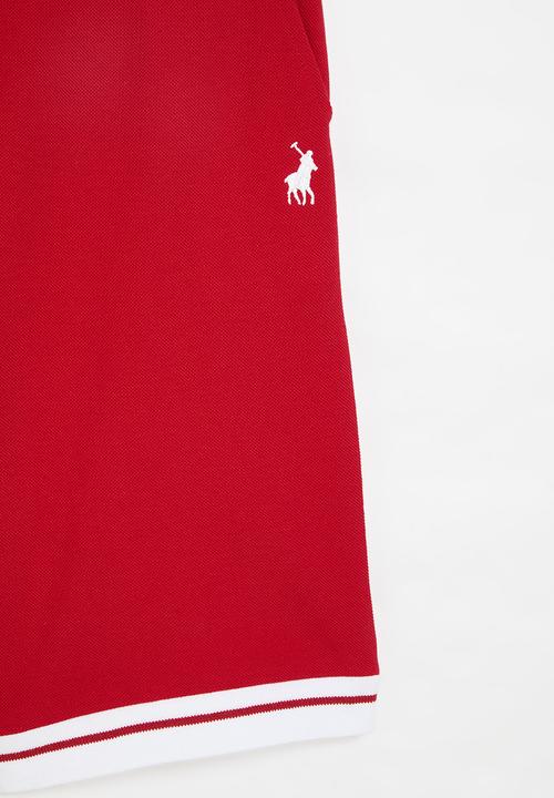 POLO - Boys damian textured short - red