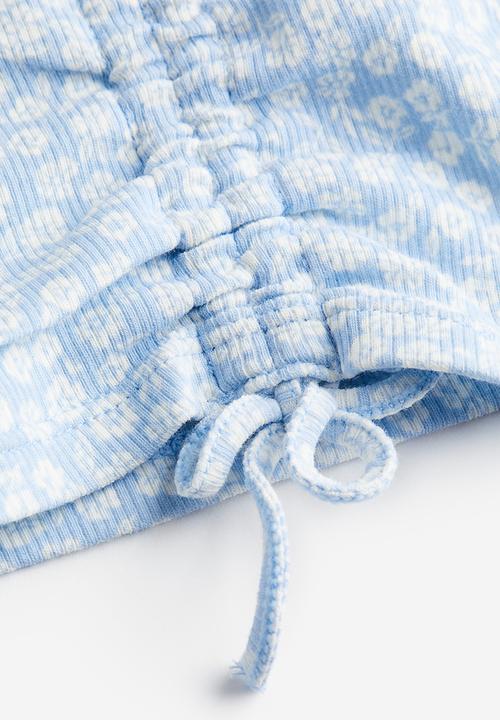 H&M - Tie-detail top - light blue