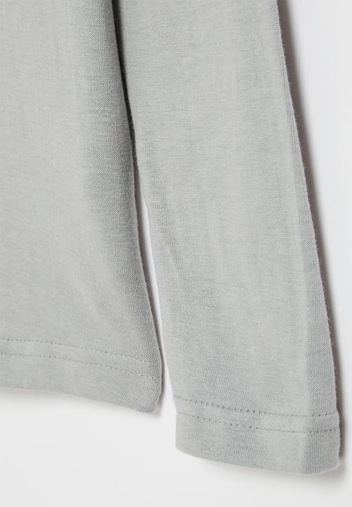 MINOTI - Boys basic skate life long sleeve graphic top - grey
