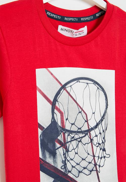 MINOTI - Respect short sleeve T-shirt - red