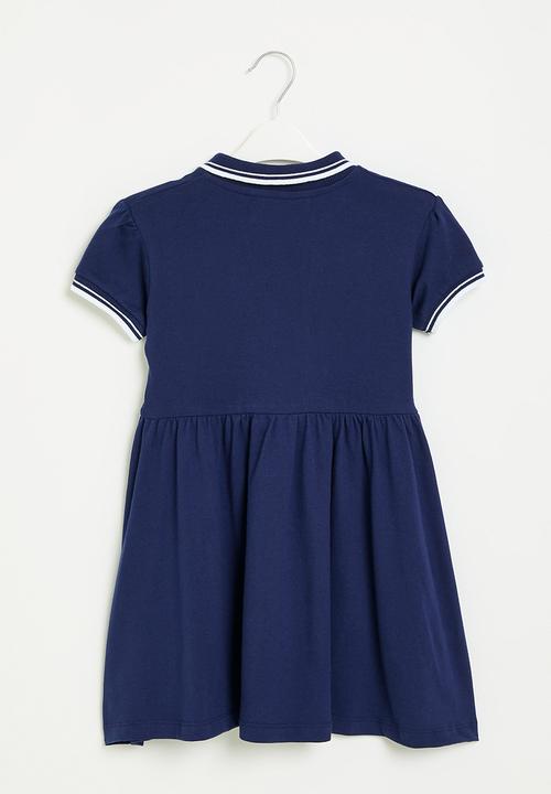 MINOTI - Pique polo dress - navy
