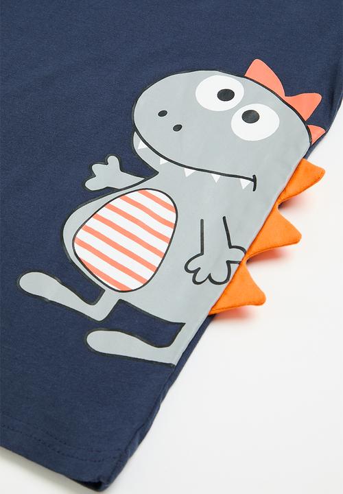 Pop Candy - T-shirt and short set - blue & grey multi