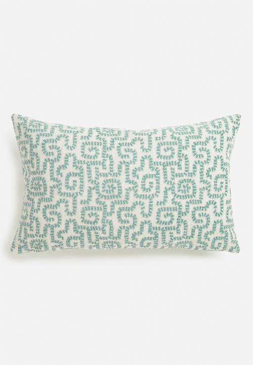 Hertex Fabrics - Maze cushion cover - seafoam