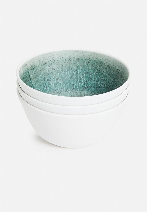 Excellent Houseware - Onyx melamine bowl set of 3 - multi