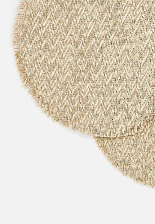 H&S - Jute placemat set of 2-natural 1