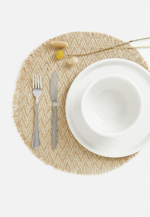 H&S - Jute placemat set of 2-natural 1