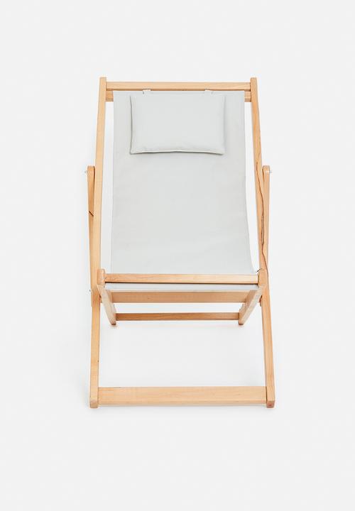 Baelor outdoor deck chair - stone