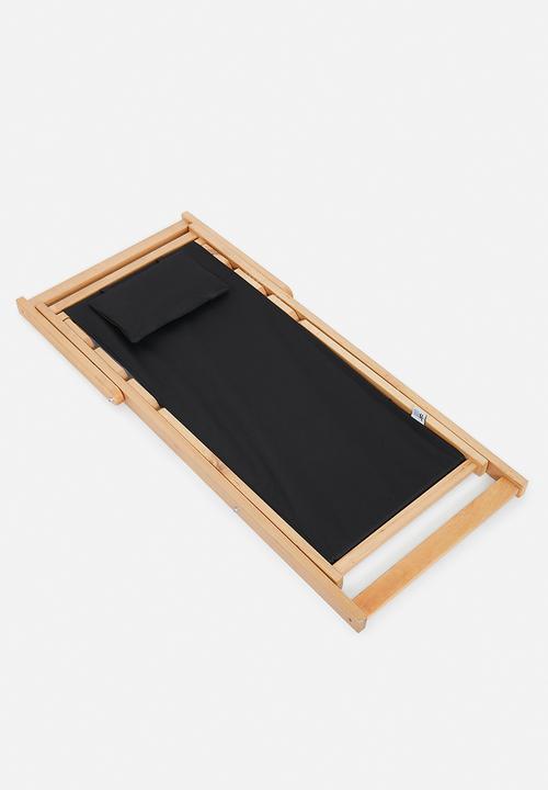 Sixth Floor - Baelor  outdoor deck chair - black
