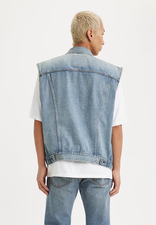 Levi’s® - Relaxed trucker vest za kentucky - blue 