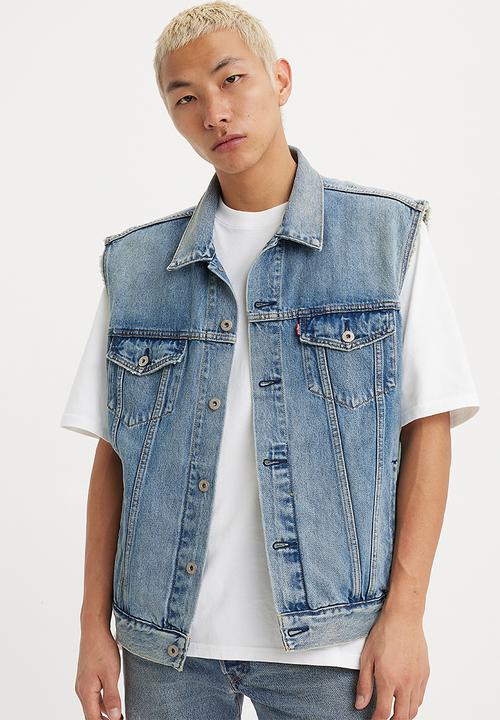 Levi’s® - Relaxed trucker vest za kentucky - blue 