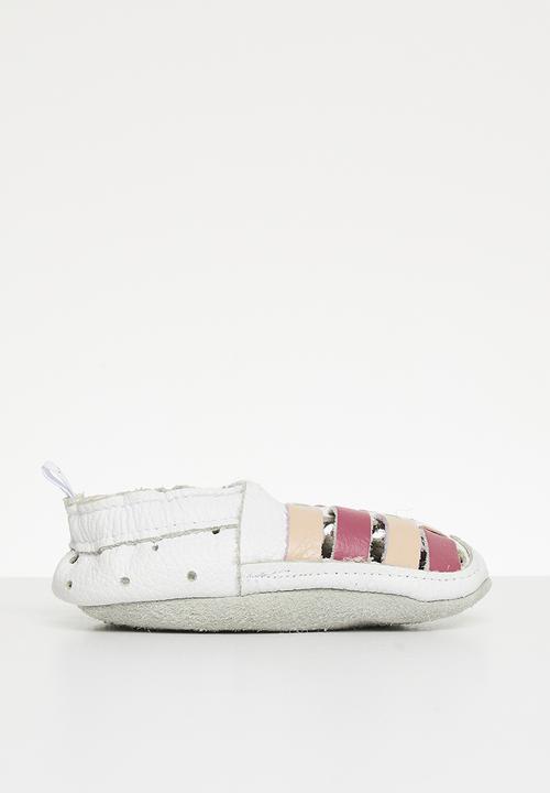 Pitta-Patta Shoes - Sandal - white & pink