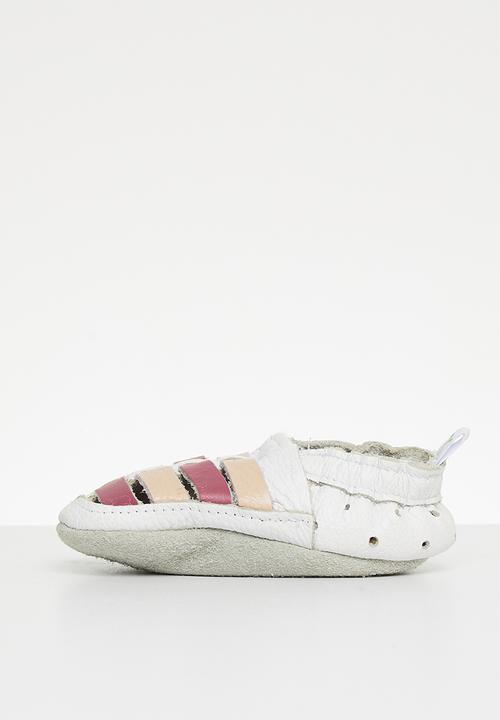Pitta-Patta Shoes - Sandal - white & pink