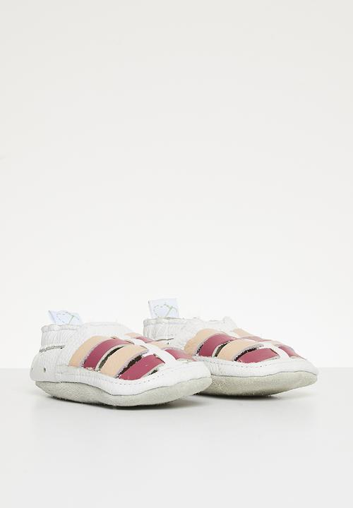 Pitta-Patta Shoes - Sandal - white & pink