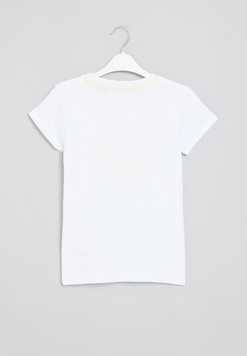 MINOTI - Boys basic fresh roll sleeve tee - white 