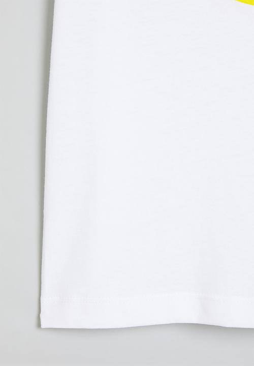 MINOTI - Boys basic fresh roll sleeve tee - white 