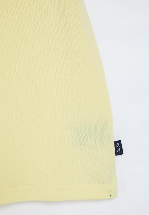 Aca Joe - Wreath embroidey tee - yellow