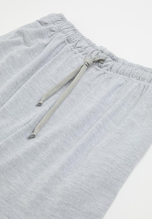 Rebel Republic - Pique t-shirt and short set - grey melange