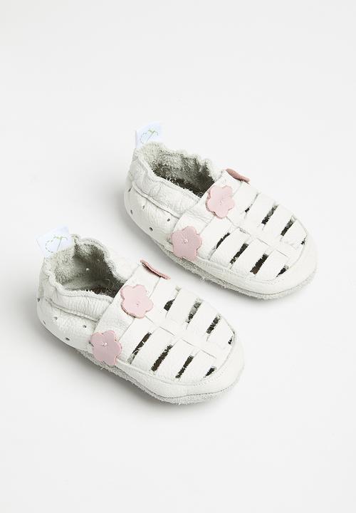 Pitta-Patta Shoes - Sandal flowers - ivory