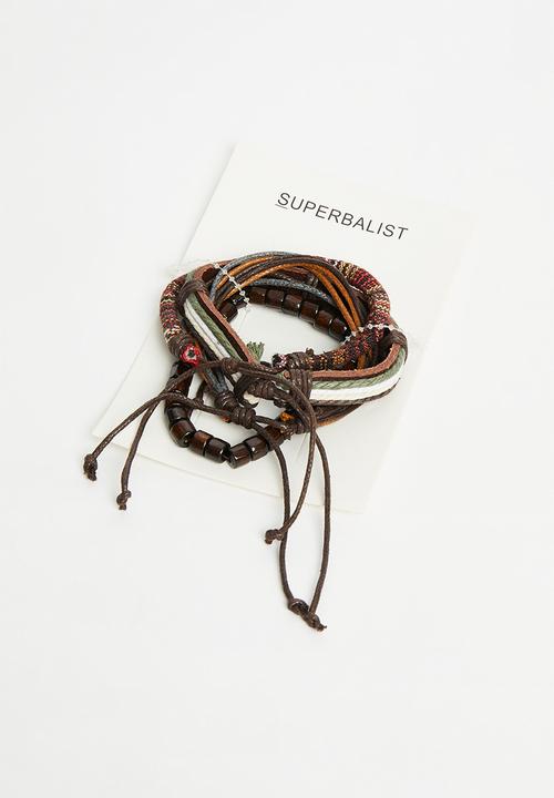 Superbalist - Omar bracelet pack - brown
