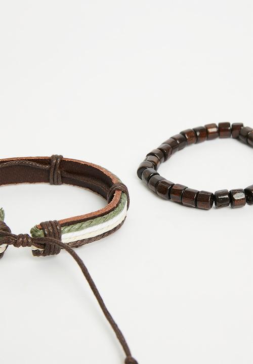 Superbalist - Omar bracelet pack - brown