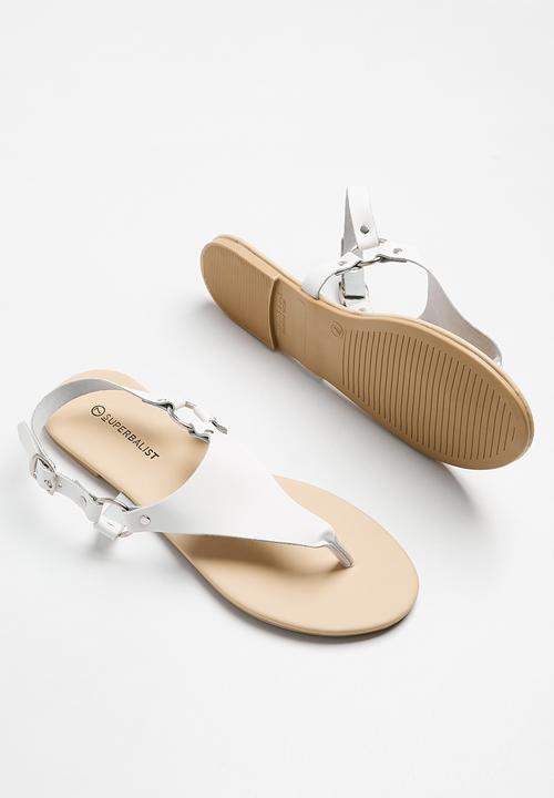 Superbalist - Jabari thong sandal - white