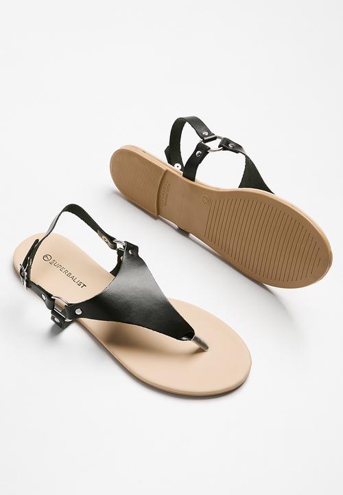 Superbalist - Jabari thong sandal - black