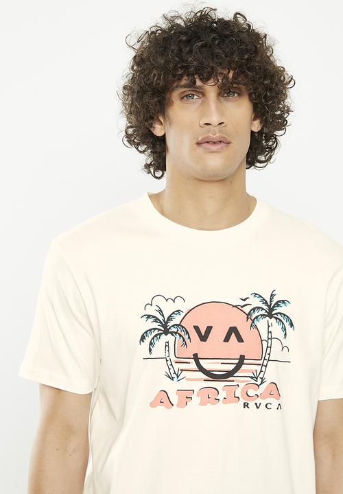 RVCA - Africa sunset smile short sleeve - ecru