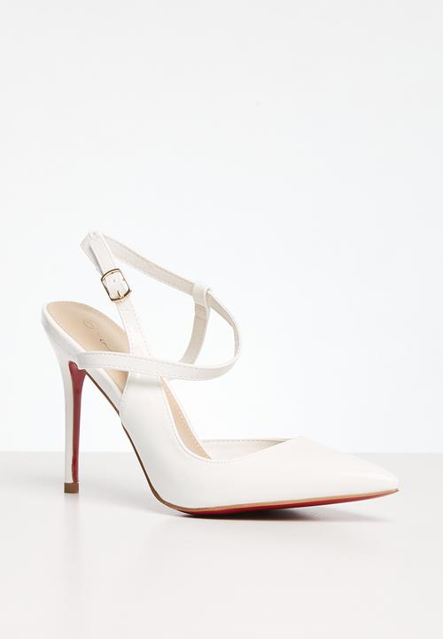 Miss Black - Lola 6 court heel - white