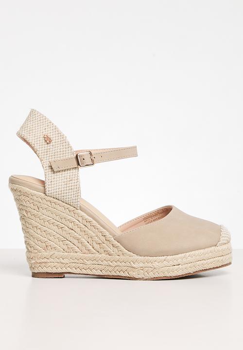 Hooked 1 Wedge Heel - Taupe1 Miss Black Heels | Superbalist.com