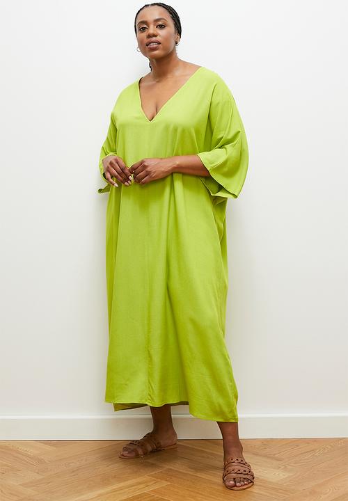 edit - Maxi kaftan dress - lime1