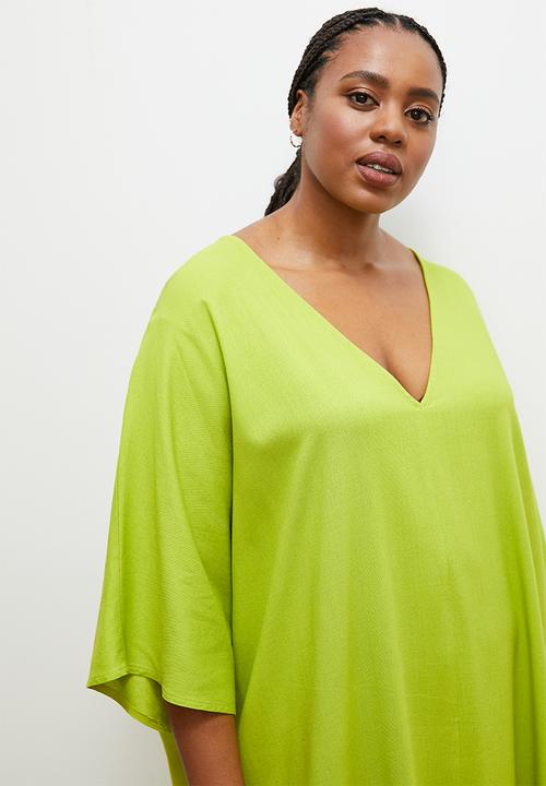 edit - Maxi kaftan dress - lime1