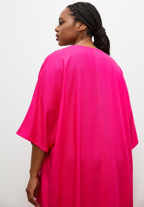 edit - Maxi kaftan dress - fuschia
