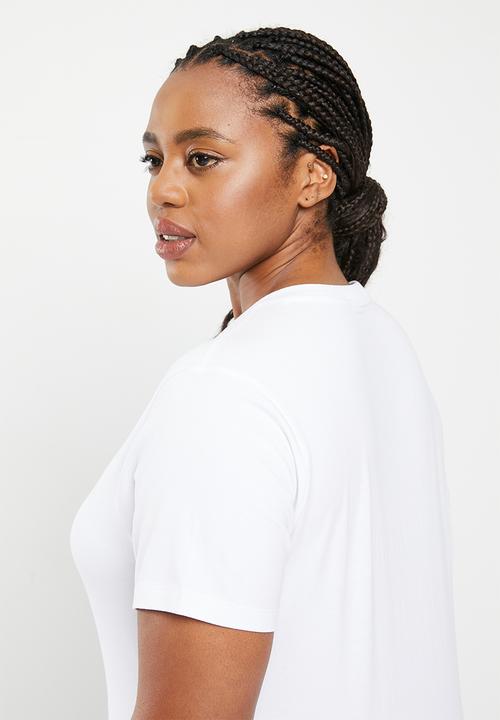 POLO - Plus kelly v-neck tee - white