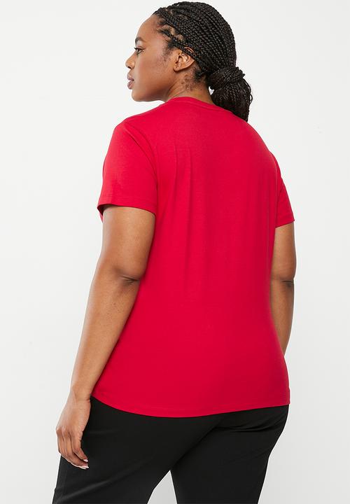 POLO - Plus kelly v-neck tee - red