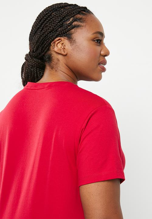 POLO - Plus kelly v-neck tee - red